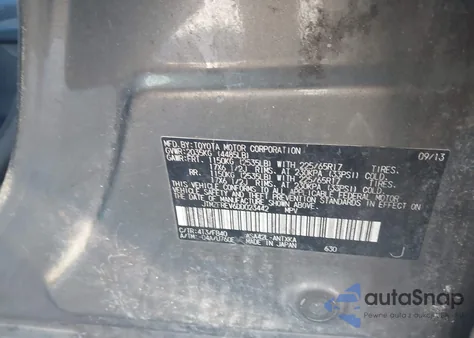 2013 Toyota Rav4 Le from USA, damaged, VIN JTMZFREV6DD023442